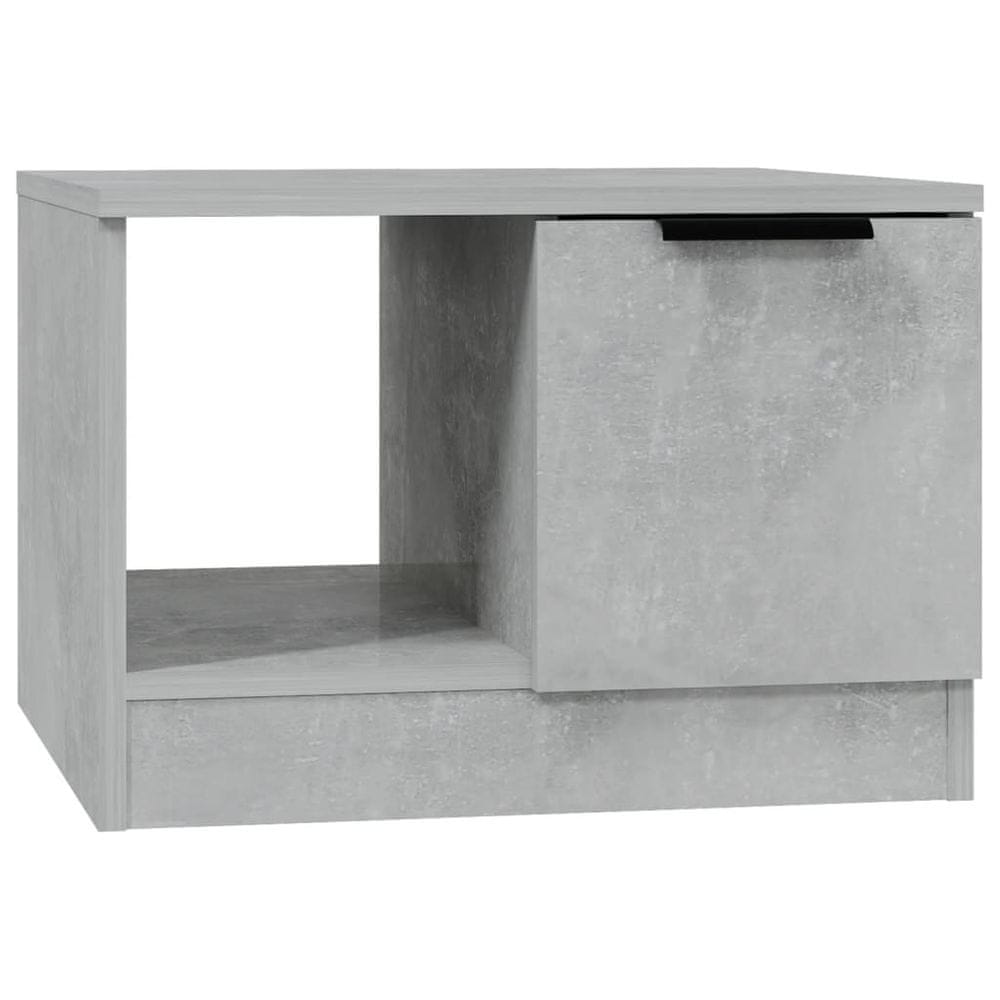 Vidaxl Konferenčný stolík betónový sivý 50x50x36 cm spracované drevo